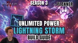 UNLIMITED POWER Lightning Storm Druid Build Guide for Season 3 Diablo 4