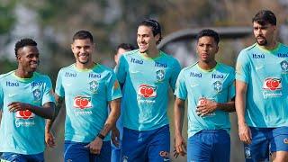 TREINO DA SELEÇÃO PEDRO CORTADO DORIVAL É OBRIGADO A MODIFICAR TIME E PROJETA MARQUINHOS NO BANCO