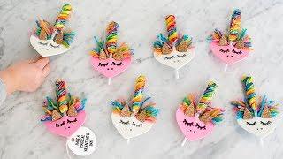 DIY UNICORN VALENTINES from Foam Hearts  The DIY Mommy