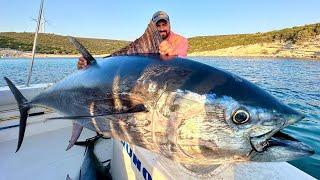 I Broke My Tuna Record  We Struggled with a Giant Fish for Hours