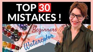 Top 30 Common Watercolor Mistakes Beginners Make Have you done these?