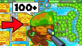 meet this POWERFUL 100+ Sniper Lategame Strategy... Bloons TD Battles Bananza