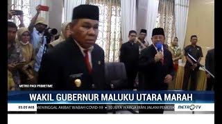 Merasa Dibohongi Wagub Maluku Utara Mengamuk di Pelantikan Pejabat Pemprov