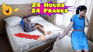 24 Hours 24 Pranks Challenge   Pranks Gone Wrong or Right?  Paris Lifestyle