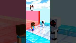 Height Run Help Herobrine Grow VS Entity - Minecraft Short #minecraft #shorts