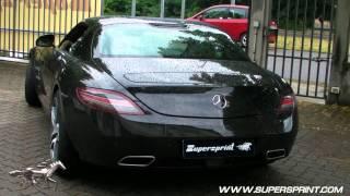 Mercedes SLS AMG - Supersprint full exhaust with no X-pipe - LOUD