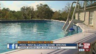 Pool installation gone wrong