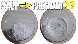 Positive salt pregnancy test - Salt and Urine pregnancy test - How to make pregnancy test at home