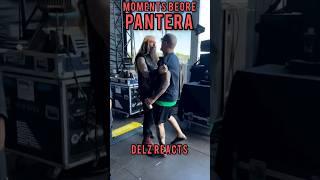 Pantera moments before hitting the stage with Phil anselmo