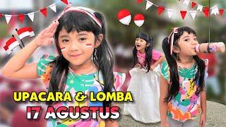 SAMANTHA UPACARA 17 AGUSTUS DAN IKUT LOMBA AGUSTUSAN BARENG ADEK BAYI AUDREY  SAMANTHA 17 AGUSTUS