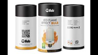 99FAB™ LED Flame Effect Flickering Fire Light Bulb with Gravity Sensor - New improved packing