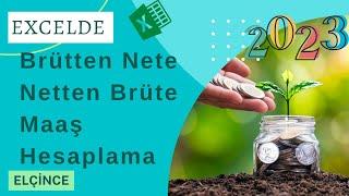 Excelde Brütten Nete - Netten Brüte Maaş Hesaplaması – 2023 Yeni Asgari Ücret ile –