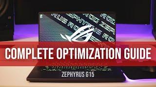 Asus Zephyrus G15 Or Any Gaming Laptop Optimization Guide