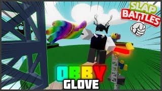 Building with Obby Glove in Slap Battles  Roblox