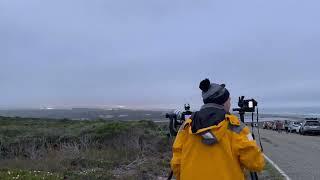 SpaceX Falcon 9 Launch in the fog