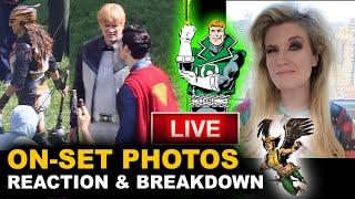 Superman Set Photos - Green Lantern Guy Gardner Hawkgirl FIRST LOOK - BREAKDOWN