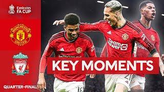 Manchester United v Liverpool  Key Moments  Quarter-final  Emirates FA Cup 2023-24