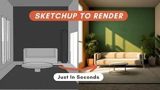 Turn Your Mood Boards & SketchUp Models into Realistic Renders Using AI