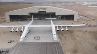 Worlds largest airplane emerges from hangar for first time ever