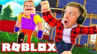 ПОБЕГ от ПРИВЕТ СОСЕДА в ROBLOX Открыл все двери соседа ПАПА в ROBLOX СТАЛ ПРИВЕТ СОСЕДОМ на FFGTV