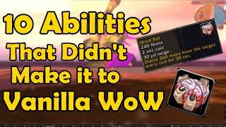 10 Curious Abilities in WoWs Beta that Didnt Make it to Vanilla WoW
