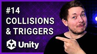 #14  COLLISIONS AND TRIGGERS IN UNITY   Unity For Beginners  Unity Tutorial