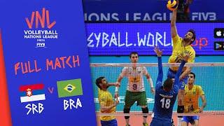 SRB v BRA - Full Match - Final Round Pool A  Mens VNL 2018