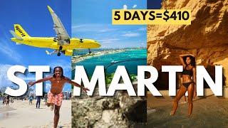 Sint Maarten & Saint Martin BUDGET Travel Vlog  NUDE Beach  AIRPLANE Beach 