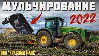 Редкий но очень полезный агрегат BEDNAR MULCHER MM 7000 по кукурузе с трактором John Deere 8245R