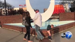 Little boy pees during moms marriage proposal