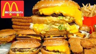 ASMR MOST POPULAR FOOD AT MCDONALDS BIG MAC OREO MCFLURRY NUGGETS CHICKEN SANDWICH FRIES MUKBANG