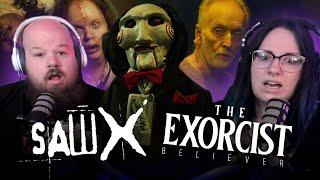 New Horror  SAW X and THE EXORCIST BELIEVER TRAILER REACTIONS