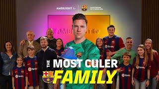 TER STEGEN  The FC Barcelona keeper SURPRISES culer families on the International Day of Families