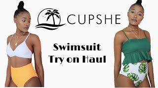 Cupshe Swimsuit Try-On Haul  South African YouTuber  Kgomotso Ramano