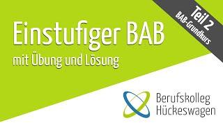 Einstufiger BAB einfach erklärt - Betriebsabrechnungsbogen Kostenträgerrechnung  Übung Lösung KLR