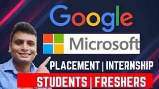 Biggest Hiring 2024 ‼️ Google Microsoft Official Launch Internship For Students & Freshers  SDE