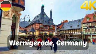 Wernigerode Germany walking tour 4K 60fps - The most beautiful medieval towns