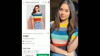 Jannat zubair dress collections+Meesho haul price comparison