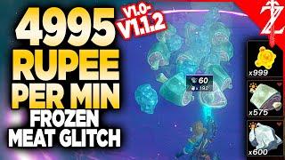 Get 4995 RupeesMin in Tears of the Kingdom with the Frozen Meat Glitch V1.1.2