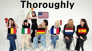 Europeans Try to Pronounce Difficult English Words