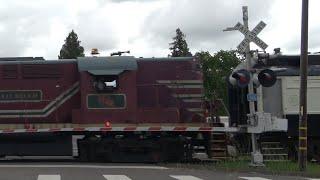 NVRR 62 Alco Leads Legacy Wine Train North - Darms Ln. Railroad Crossing Napa CA
