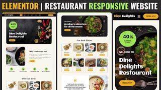  ELEMENTOR PRO Tutorial Create a Fully Responsive RESTAURANT WEBSITE in WordPress