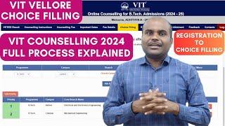 VIT 2024 Counselling STARTED  KNOW the FULL PROCESS  Understand the Strategy Behind CHOICE FILLING