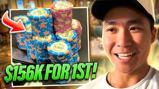 Running DEEP With 1 MILLION CHIPS and $156000 For First  Rampage Poker Vlog