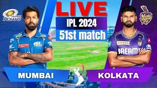  Live IPL Mumbai vs Kolkata IPL Match 51  Live Match MI vs KKR  IPL Live Scores & Commentary