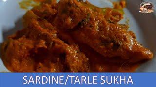 Goan Sardine  Tarle sukha Sardine  recipeTarlyanche Ambat tikatFish recipe