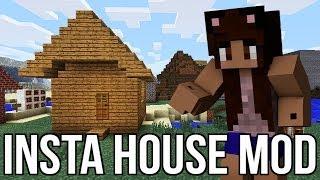 Minecraft Insta House Mod 1.6.4 Instant Houses in Minecraft  Mod Showcase