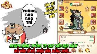 Thông Báo Update Phiên Bản Mới Tam Quốc Mèo & Review Bàng Thống 13 Sao 100% Bạo Kích