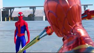 SPIDER-MAN BATTLE FULL FIGHT  FFH vs. SPIDER-VERSE vs. IRON SPIDER vs. RAIMI & MORE