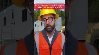 At a construction site where OSHA violations are rife #construction #funny #workers